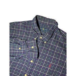 Ralph Lauren XL Mens Plaid Long Sleeve Button Down Shirt Classic Fit Casual